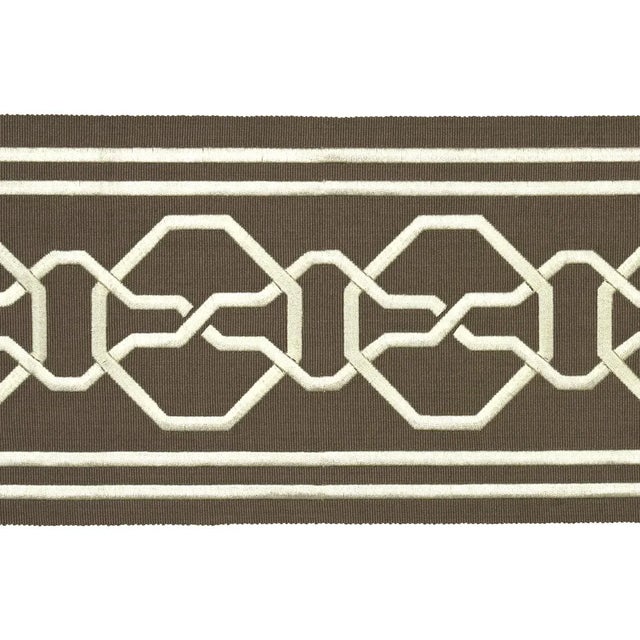 Contemporary Sample - Schumacher X Mary Mcdonald Malmaison Tape in Dove For Sale - Image 3 of 3