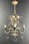 1940 Mid Century Modern Metal with Crystals Chandelier For Sale - Image 12 of 12