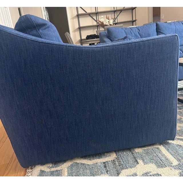 Contemporary Restoration Hardware Cloud Slope Arm Chair For Sale - Image 3 of 6