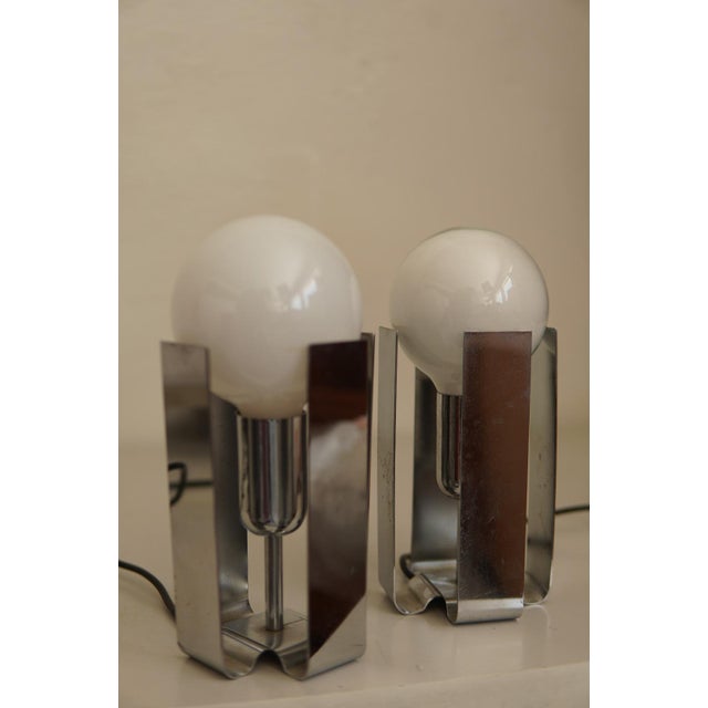 Vintage Bilia Table Lamps by Claudio Salocchi for Lumenform, Italy, 1970s, Set of 2 For Sale - Image 6 of 8