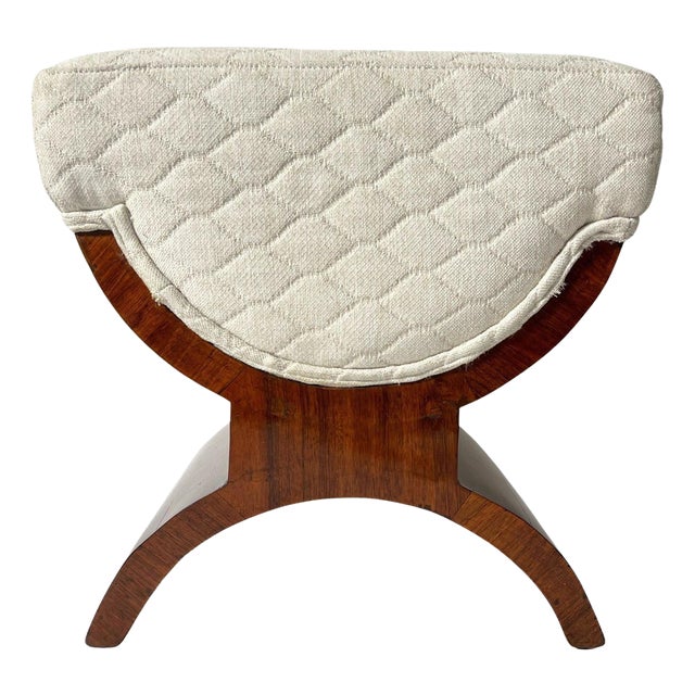 Art Deco Stool in Rosewood Veneer, France, 1930s For Sale