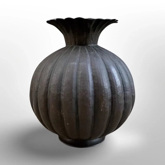 1960s Egidio Casagrande Italian Modernist Brass Urn For Sale - Image 4 of 9