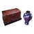 Vintage Chinese Cloisonné "Longevity Crane" Vase With Dragon Lacquer Box For Sale