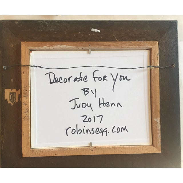 Contemporary "Decorate For You" Original Painting on Canvas For Sale - Image 3 of 4