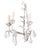 1960s Italian Painted Metal & Crystal Wall Sconces /Three Lights - a Pair For Sale In Los Angeles - Image 6 of 12