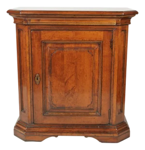 Italian Baroque-Style Side Cabinet Solid Hardwood Locking With Key
