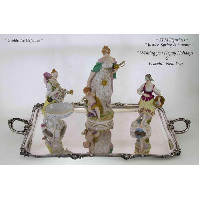 1990’s Vintage/New KPM Hand Crafted Figurine-Summer For Sale - Image 9 of 13