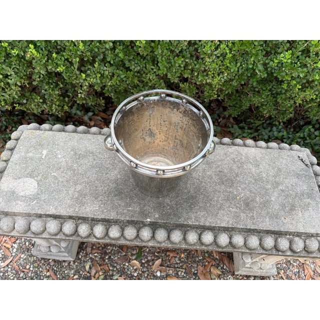 Towle Silversmiths Late 20th Century Modernist Silver Plated Champagne Bucket Designed by Larry Laslo For Sale - Image 4 of 9
