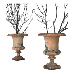 Pair of 19th Century Italian Rendez-Vous Sunset Urns