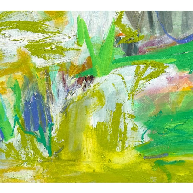 Trixie Pitts Green Current — 36x36 For Sale - Image 4 of 5