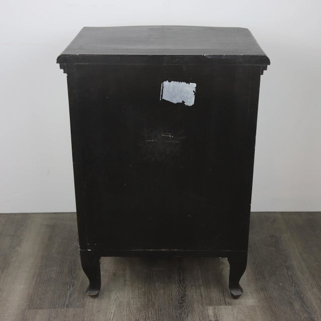 Hand-Painted Classical Landscape Bedside Table For Sale - Image 10 of 10