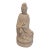 Vintage Blanc De Chine Porcelain Guanyin Statue, 12” For Sale
