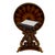 1990s Maitland Smith Spiro Inlaid Mahogany Regency Center Table 41x41" For Sale - Image 15 of 15