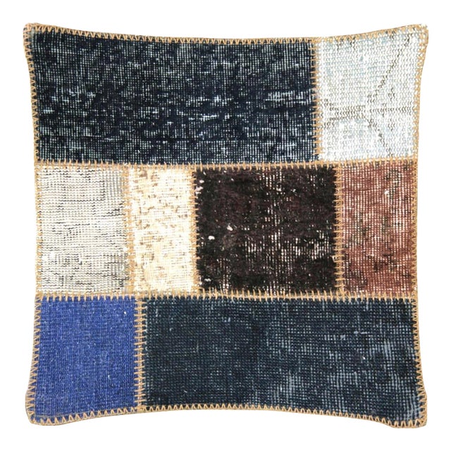 1960sTurkish Patchwork Pillow For Sale