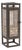 Cut Out Wood Candle Holder with Iron Frame 15"H For Sale