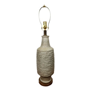 1960s Lee Rosen for Design Technics Pottery Lamp For Sale