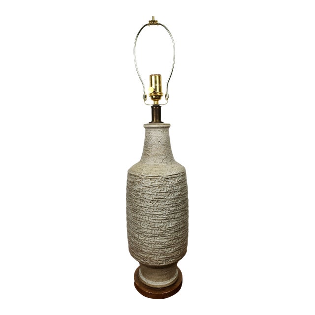 1960s Lee Rosen for Design Technics Pottery Lamp For Sale