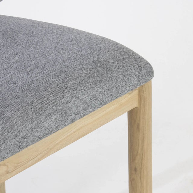 Heidi Teak & Light Grey Boucle Counter Stool For Sale - Image 9 of 9