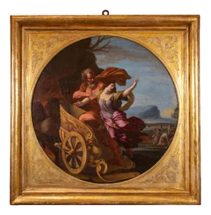 Unknown, The Abduction of Persephone by Hades, Oil Painting, Mid 17th Century