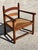French Wooden and Straw Armchairs, 1960, Set of 2 For Sale - Image 4 of 8