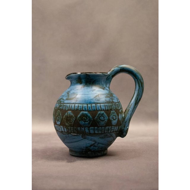 Glazed Earthenware Pitcher by Jérôme Massier Fils / Alain Maunier, Vallauris, France, 1960-1980 For Sale - Image 13 of 18