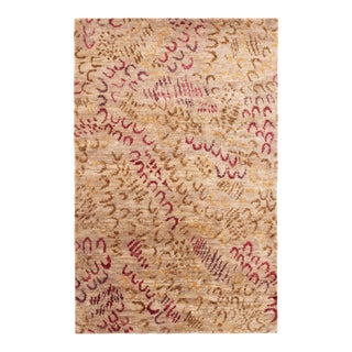 Kit Kemp for Dash & Albert Horseshoe Spice Hand Knotted Jute Rug, 3' x 5' For Sale