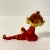 Vintage 1950s Pixie Elf Figurines Anthropomorphic Red Knee Hugger Elves Christmas Holiday a Pair For Sale - Image 10 of 13