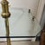 Hollywood Regency Vintage Stiffel Brass Floor Lamp With Beveled Glass Table & Brass Gallery, 1970s For Sale - Image 3 of 6