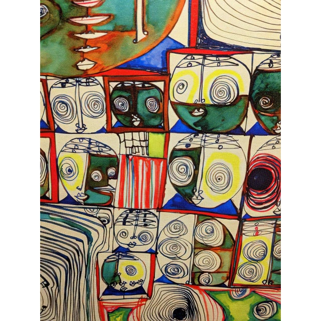 Friedensreich Hundertwasser Surrealist Giclee Art Tryptic For Sale - Image 10 of 16