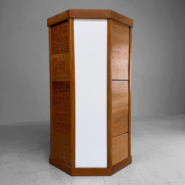 Japanese Wooden Plant Stand, 1990s For Sale - Image 6 of 14
