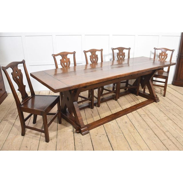 Oak Refectory Table, 1890s For Sale - Image 3 of 12
