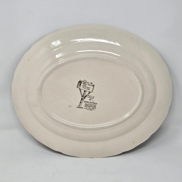 Johnson Brothers “Friendly Village” Large Oval Serving Platter 12 inches – Made in England – Excellent Condition Classic...
