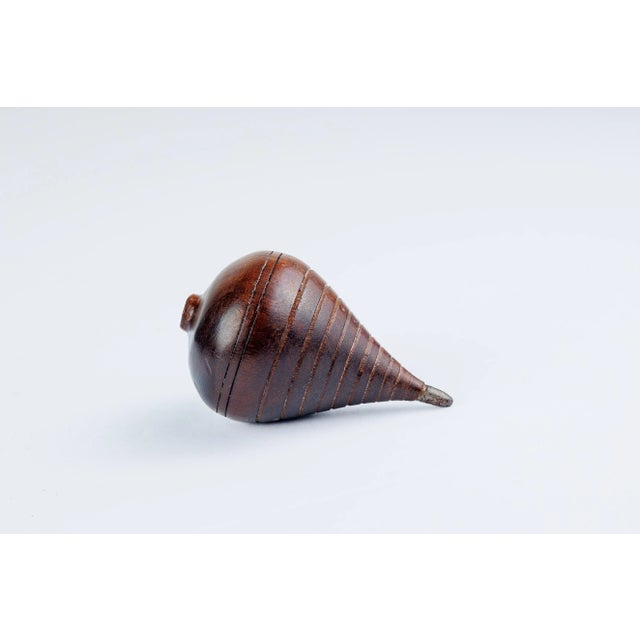 Antique English Treen Spinning Top. Late 19th Century, Circa 1890.