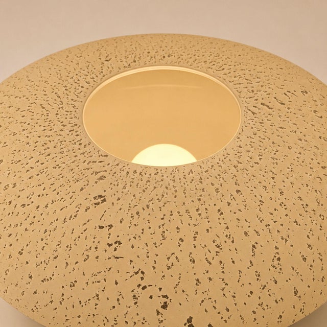 Glass 1970s Carlo Nason Style Mazzega White Murano Glass Silver Leaf Table Lamp For Sale - Image 7 of 10