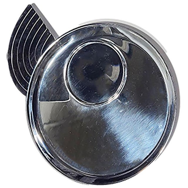 Mid-Century Modern Art Deco Chase Shiny Chrome Canape Cup Plates Designed by Lurelle Guild 1933 - Set of 6 For Sale - Image 3 of 6