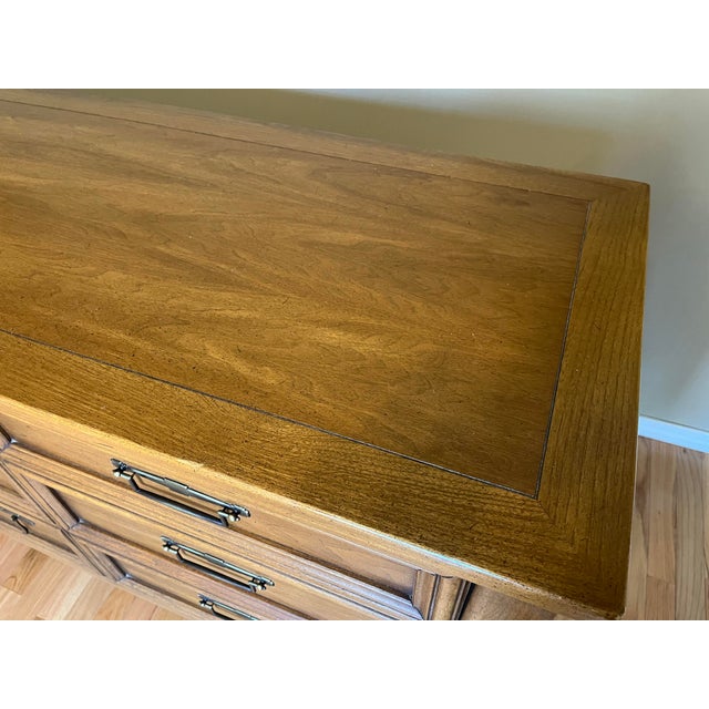 White Furniture 7-Drawer Mid-Century Modern Walnut Dresser For Sale - Image 12 of 12