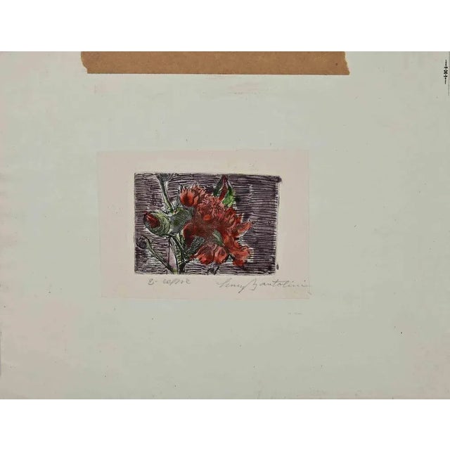 Flowers is an original artwork realized by the Italian artist Luigi Bartolini (1892-1963) in the half of 20th Century...