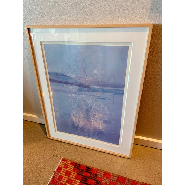 1980s Original Gerald Brommer Monotype Print Landscape Series 9 Signed Framed For Sale - Image 15 of 15