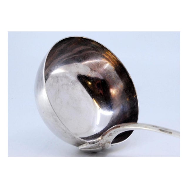 Silver Soup Ladle with Handle For Sale - Image 6 of 9