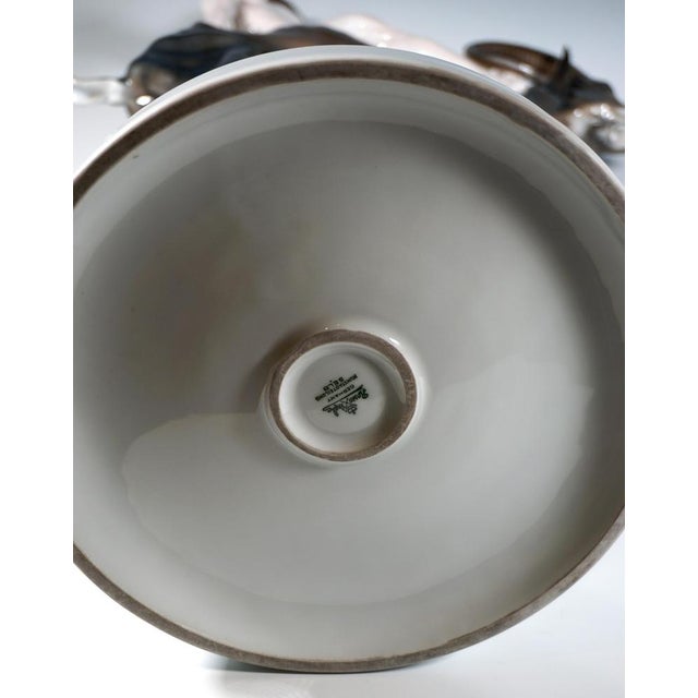 Large Porcelain Capriccio Boy on Ibex from Rosenthal Selb, Germany, 1930s For Sale - Image 6 of 8