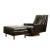 Black Black Leather Reclining Lounge Chair With Ottoman Designed by Milo Baughman for James Inc Articulate Seating For Sale - Image 8 of 8