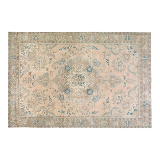 Vintage Turkish Hand Knotted Wool Rug, 6'5"x9'5" For Sale