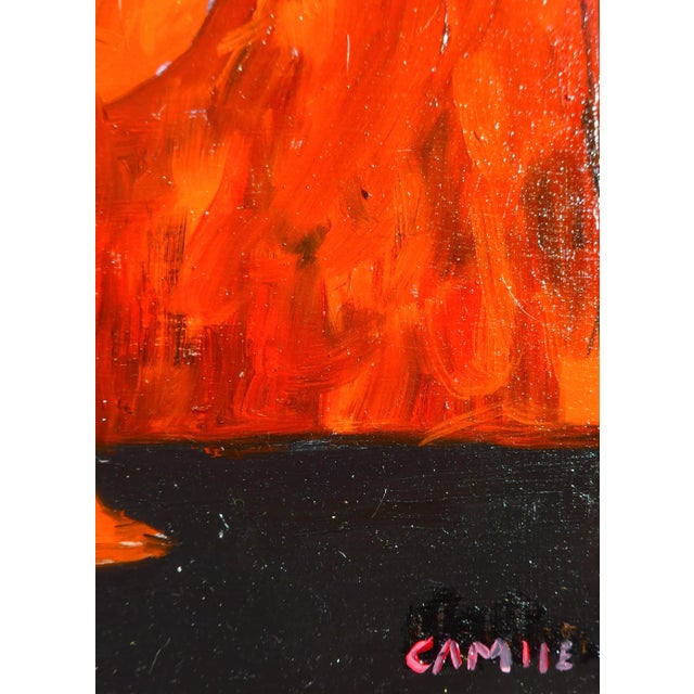 Pop Art "Pink Roses" Original Modern Oil Painting For Sale - Image 3 of 5