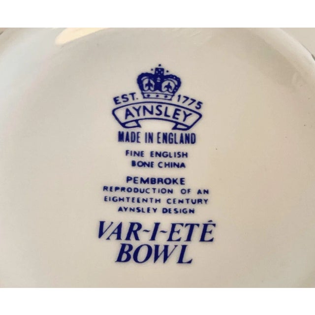 Vintage Aynsley Fine English Bone China Small Serving Bowl For Sale - Image 11 of 12