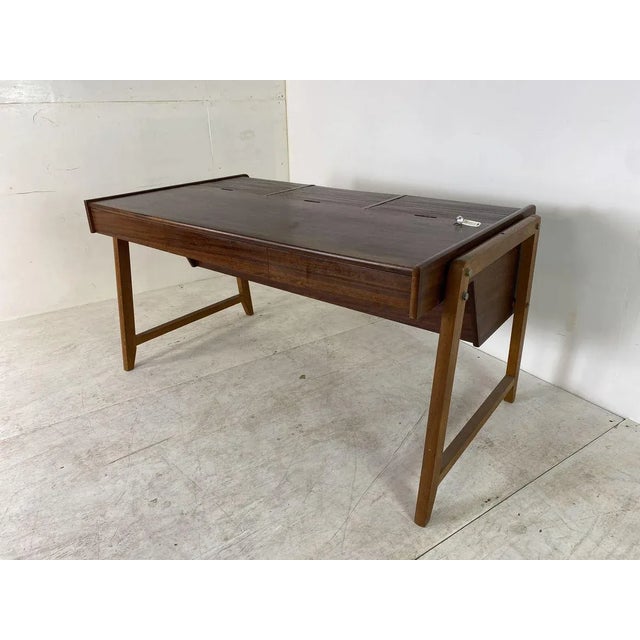 Scandinavian Teak Desk by Clausen & Maerus for Eden Rotterdam, 1960s For Sale - Image 12 of 13