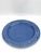 Late 20th Century Vintage Blue Bordallo Pinheiro Majolica Style Blue Oval Serving Platter With Embossed Olive Branch D For Sale - Image 5 of 9