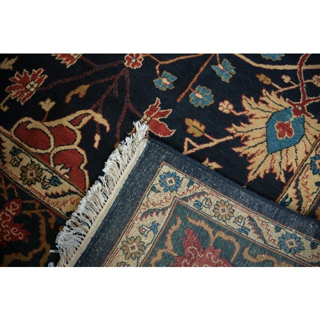1980s Vintage Indian Bijar Design Wool Carpet For Sale In New York - Image 6 of 11