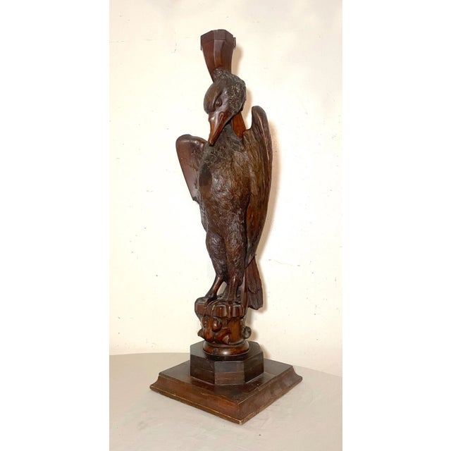 This stunning antique bird sculpture is a true masterpiece of craftsmanship. Crafted in the 19th century this large piece...