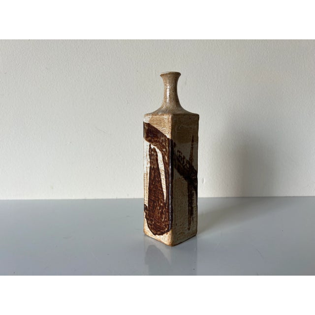 Mid-Century Organic Modern Studio Pottery Bud Vase/Sold For Sale - Image 4 of 9