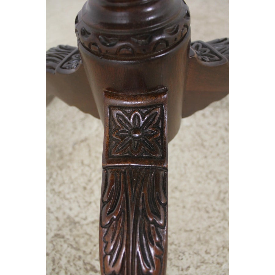 Baker HISTORIC CHARLESTON ティルトトップテーブル 猫脚 Baker Historic Charleston Chippendale Mahogany Tilt Top